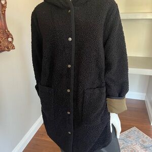 Cost Plus World Market Black Teddy Jacket